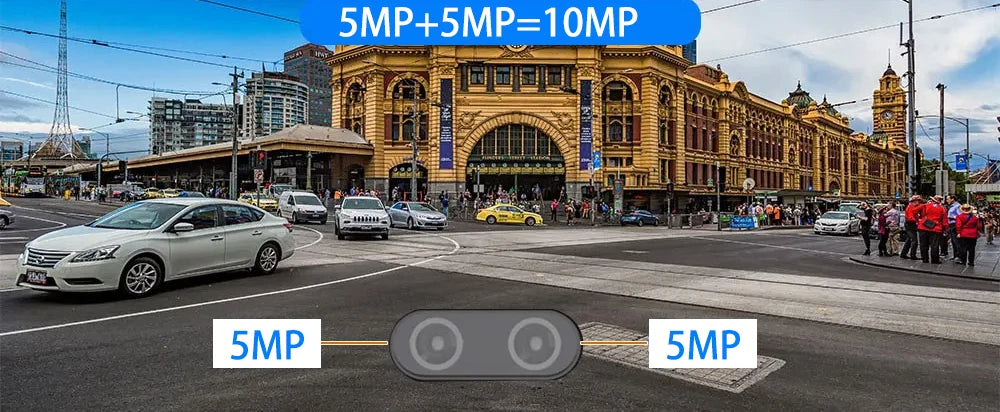 Cámara IP de vigilancia CCTV con zoom PTZ 10X, 10MP, 5K, WiFi, doble lente, audio, seguimiento automático por IA, zoom óptico 10X, 10MP, WiFi y alimentación solar.