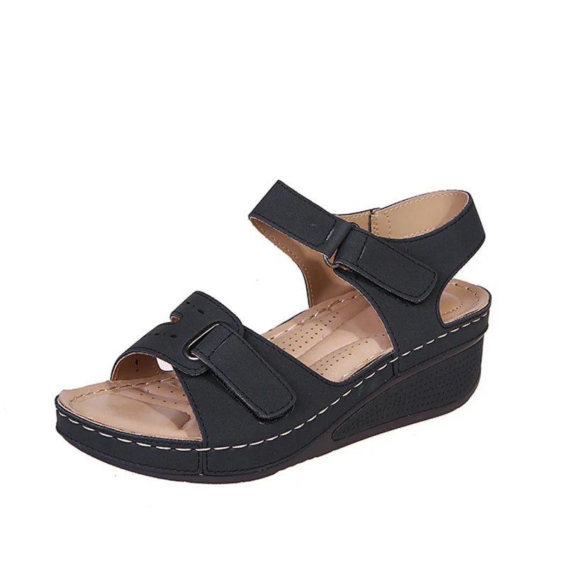 Sandalias de verano para mujer, zapatos de punta abierta para caminar, zapatos suaves para mujer, zapatos de cuña para mujer, sandalias de fiesta, calzado femenino.