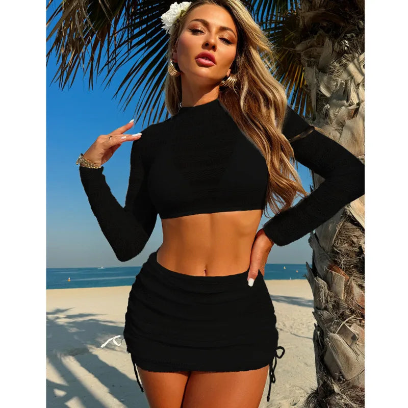 2025 Bikinis sexys Trajes de baño femeninos Trajes de baño de cuatro piezas para mujer Trajes de baño de playa Trajes de baño Conjunto de bikini brasileño Bañista de piscina