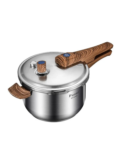 Olla a presión de acero inoxidable 304, tamaño pequeño, con fondo reforzado, segura y antiexplosión, compatible con gas e inducción, nuevo modelo.