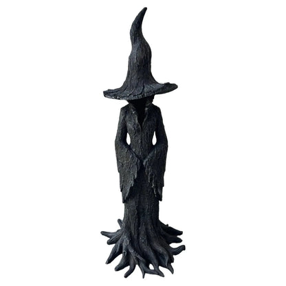 Adorno creativo de bruja de escritorio, adorno de resina para el hogar, decoración artística de bruja de Halloween, decoración romántica de Halloween