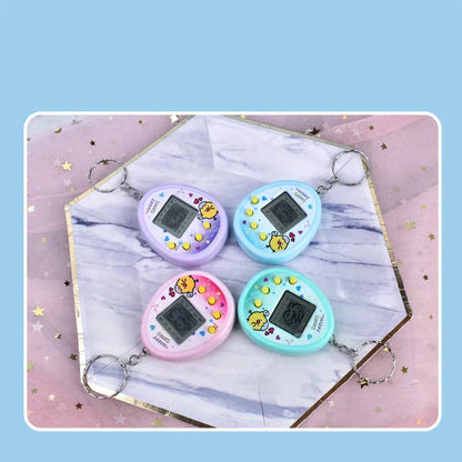 Mascotas electrónicas, juguetes virtuales, Tamagotchi, animales cibernéticos nostálgicos, juguetes digitales para niños.