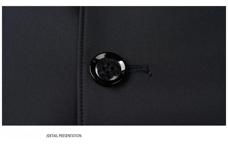 Gabardina de hombre, estilo casual o de negocios, ideal para otoño. Chaqueta larga estilo británico, versátil y con cuello de traje. Nueva prenda urbana.