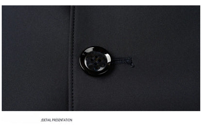 Gabardina de hombre, estilo casual o de negocios, ideal para otoño. Chaqueta larga estilo británico, versátil y con cuello de traje. Nueva prenda urbana.