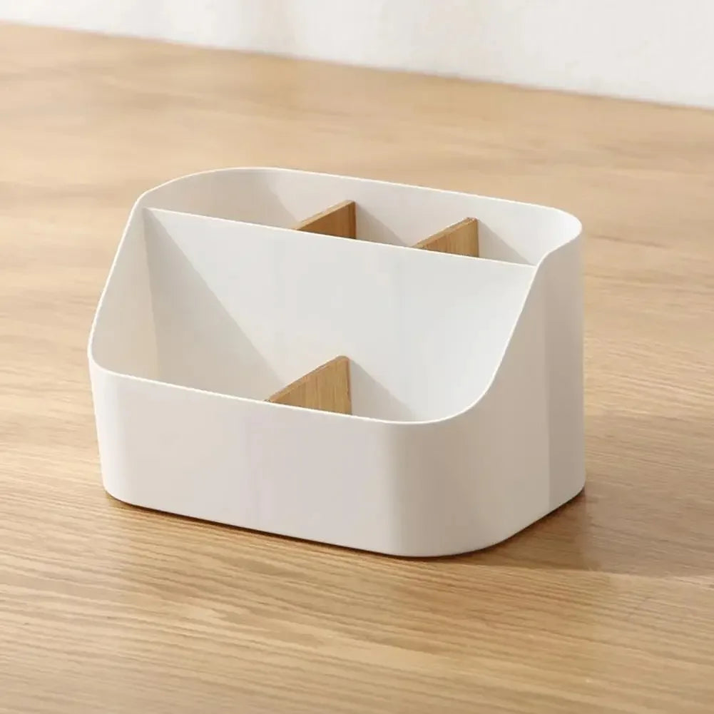 Caja de almacenamiento para suministros de oficina, cosméticos, caja organizadora de oficina, cajas de almacenamiento divididas para oficina y sala de estar