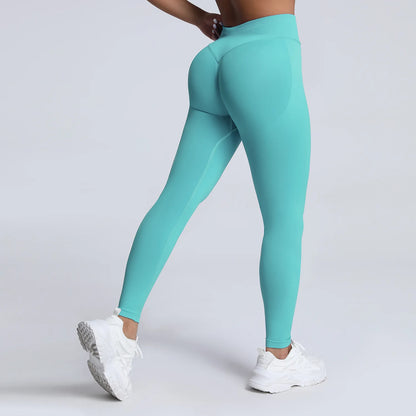 Pantalones de yoga VEQKING Scrunch Butt para mujer, leggings deportivos sin costuras, cintura baja, mallas de gimnasio, pantalones de entrenamiento cálidos de secado rápido para otoño.