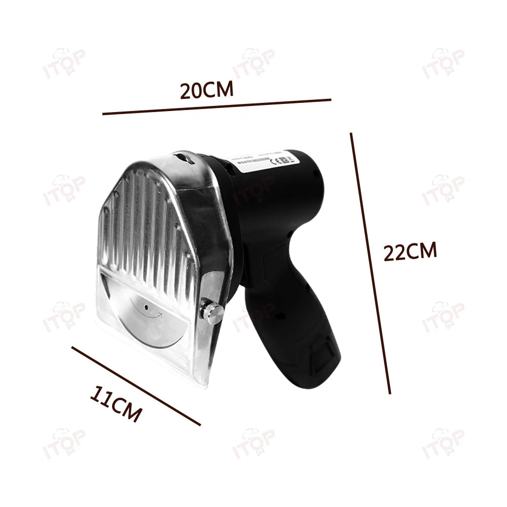 Cortadora de kebab eléctrica ITOP, cortadora de carne, cortadora de shawarma, cortadora de carne Gyro, cortadora de carne portátil inalámbrica y recargable.