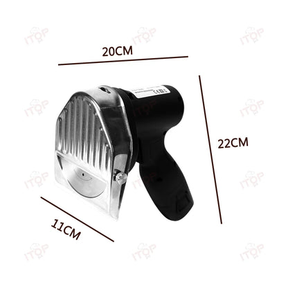 Cortadora de kebab eléctrica ITOP, cortadora de carne, cortadora de shawarma, cortadora de carne Gyro, cortadora de carne portátil inalámbrica y recargable.