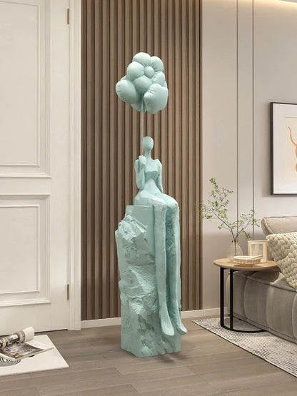 Figuras de decoración para el hogar, estatuas abstractas, adornos artísticos, decoración de suelos grandes para sala de estar, regalos de inauguración de la casa, esculturas decorativas para hoteles.