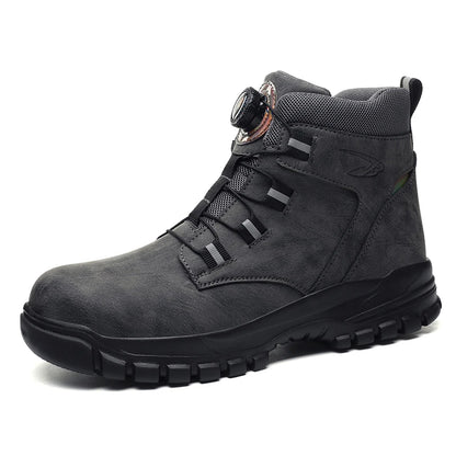 Botas de trabajo de seguridad de invierno para hombre y mujer, tallas 47 y 48, impermeables, ligeras, con puntera de acero, calzado de seguridad protector para hombre.