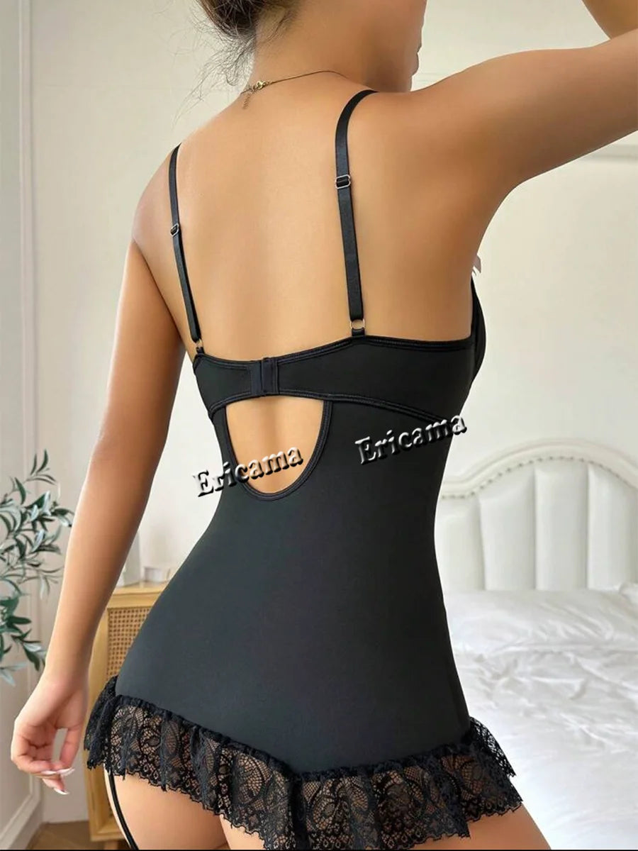 Nueva lencería sexy, ropa de dormir, camisón de encaje para mujer, babydoll, ropa interior, liguero, malla, disfraces sexys, ropa de noche.