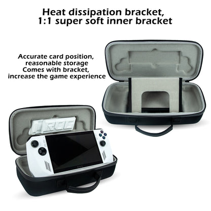 Estuche rígido portátil para accesorios de consola de juegos Asus ROG Ally X, resistente a golpes, impermeable, para viaje y almacenamiento