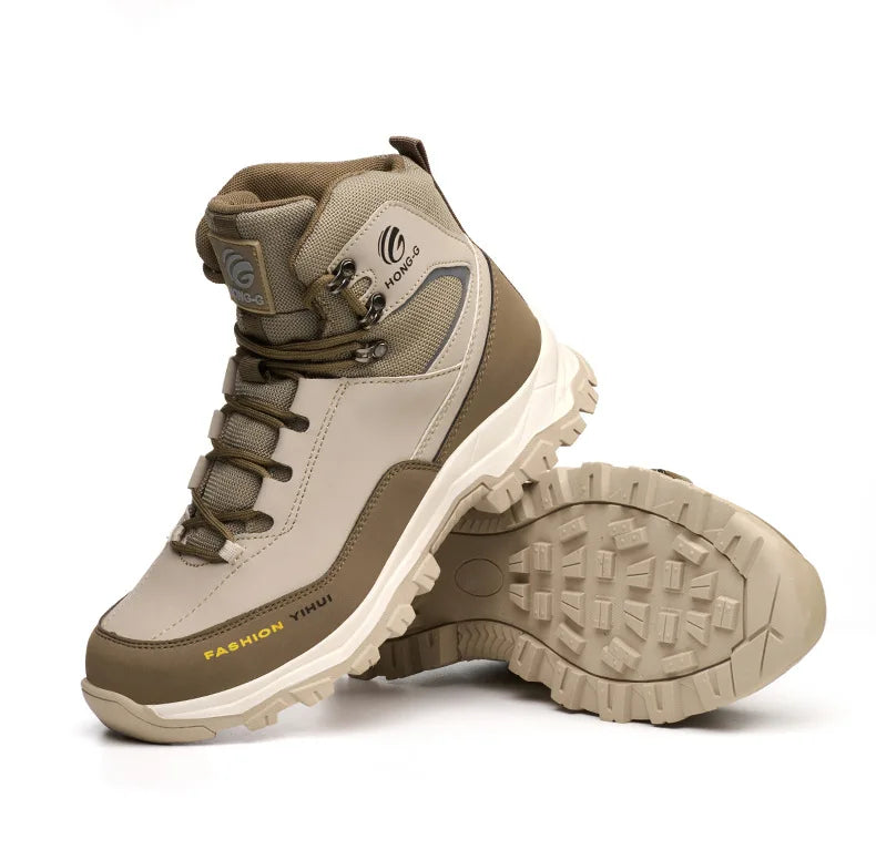 Botas de seguridad para hombre con puntera de acero, antigolpes y resistentes a perforaciones, de calidad europea.