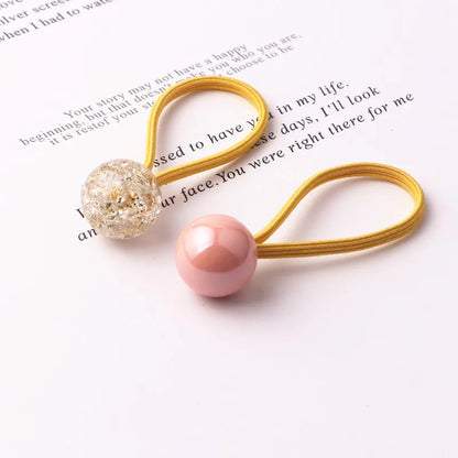 Accesorios para el cabello para niños, bandas de goma para bebés, cuentas de colores sólidos, estrellas de amor, serie de dibujos animados