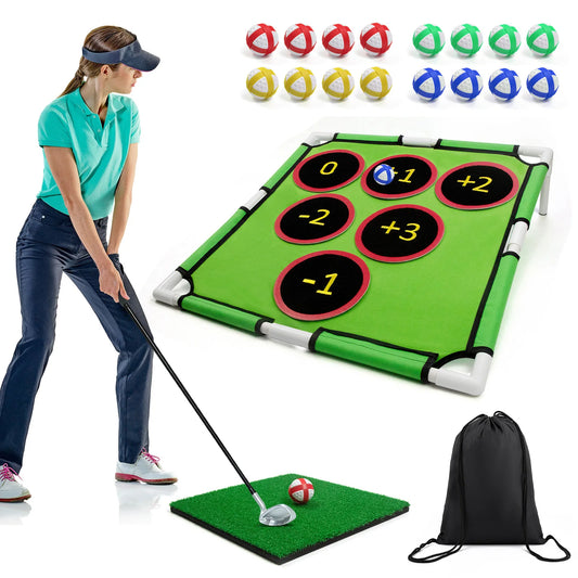 Red de golf para chipping, divertidos juegos de jardín, juegos de patio para jóvenes adultos, padres y golfistas, fácil de montar, juegos de golf casuales para el hogar.
