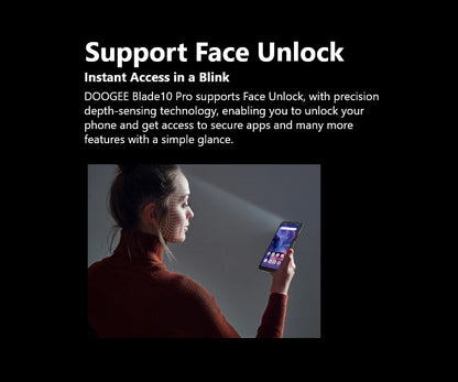 DOOGEE Blade 10 Pro (2024), teléfono móvil resistente con Android 14, 16 GB de almacenamiento + 256 GB (2 TB), pantalla HD+ de 6,56 pulgadas, batería de 5150 mAh.