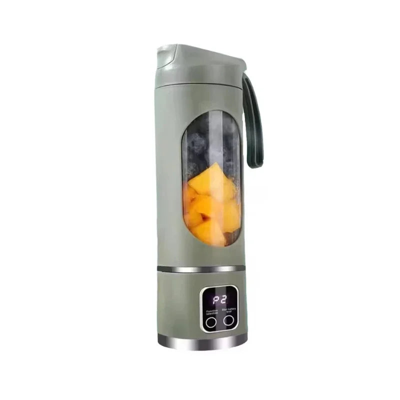 Licuadora Exprimidor Eléctrico Portátil 450ml 8 Cuchillas Exprimidor de Viaje Máquina Recargable Batidos Smoothies Licuadoras Jugo Fresco