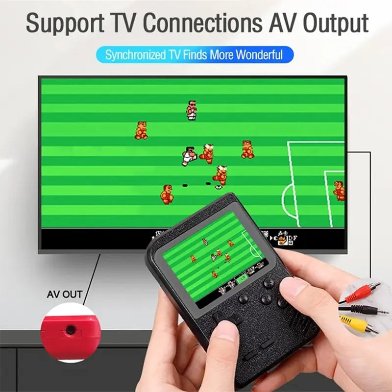 Consola de videojuegos portátil retro GAMINJA GC26, miniconsola de juegos portátil de 3,0 pulgadas con pantalla LCD a color para niños y 400 juegos integrados.
