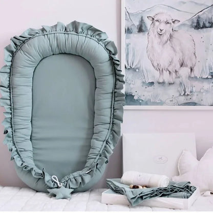 Cuna para bebé, parachoques, nido de bebé, ropa de cama infantil de algodón, nido portátil para recién nacidos, ajustable, portátil, para dormir juntos