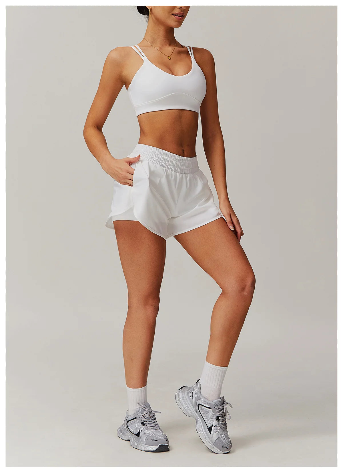 Conjunto deportivo de 2 piezas para mujer, chándal para correr, entrenamiento, con cremallera, pantalones cortos de manga larga, ropa de yoga, ropa deportiva