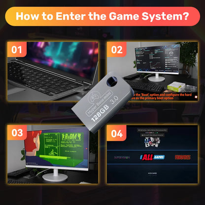 Consola de juegos con más de 43 000 juegos para consolas retro Xbox/PS3/PS2/PS1/Saturn/NDS/N64/DC. Plug &amp; Play para Steamdeck/WIN, PC y portátil.