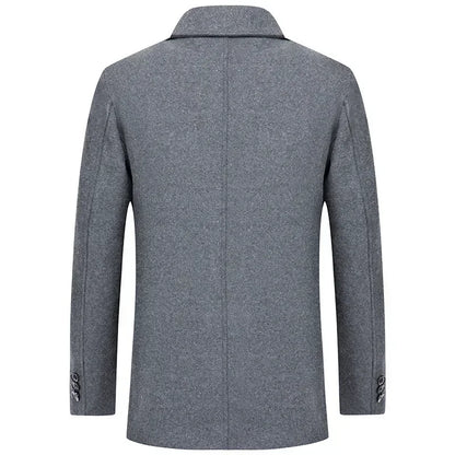 Abrigos de invierno para hombre, de lana y cachemir, con forro polar. Abrigos cálidos de invierno de alta calidad, estilo casual de negocios. Talla 4XL.