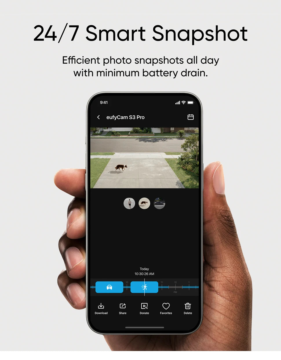 Cámara adicional eufyCam S3 Pro de eufy Security, cámara solar inalámbrica para exteriores, visión nocturna MaxColor, cámara 4K con panel solar