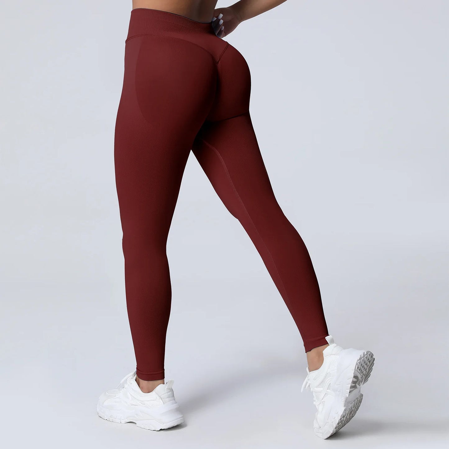 Pantalones de yoga VEQKING Scrunch Butt para mujer, leggings deportivos sin costuras, cintura baja, mallas de gimnasio, pantalones de entrenamiento cálidos de secado rápido para otoño.