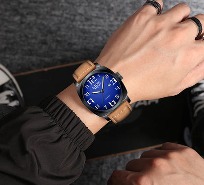 Reloj de hombre LIGE 2025, moda, negocios, casual, cuarzo, resistente al agua 30M, luminoso, fecha, lujo, relojes de pulsera, Reloj Hombre.