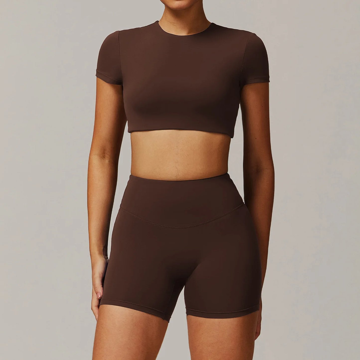 Women's Tracksuit 2PCS Yoga Sets Sportswear Workout Fitness Long Sleeved Sports Bra High Waist Leggings Gym Clothing Sports Suit