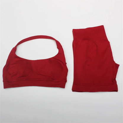 Women's Electric Blue Blossom High Stretch Top Sports Bra Shorts Set Comfortable Gym Workout Yoga Active Wear Impact Outfit