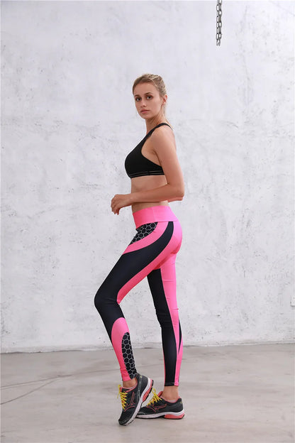 Pantalones de yoga estampados para mujer, leggings deportivos profesionales push up para correr, fitness y gimnasio, ajustados, tipo lápiz