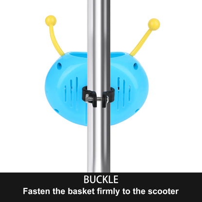 Cesta de dibujos animados para patinete infantil, cesta de ciclismo, accesorios de bicicleta, cesta de almacenamiento para patinete de niña, cesta para bicicleta infantil, cesta para patinete decorativa