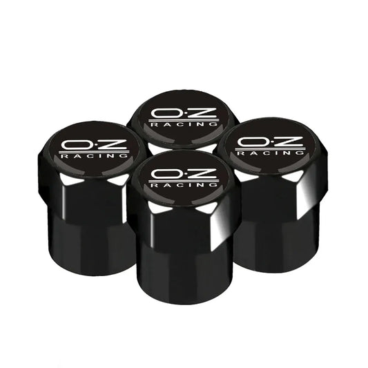 4 pegatinas universales para coche, tapas de válvula de neumático de rueda de metal, accesorios para bicicleta, funda para el logotipo de OZ Racing.
