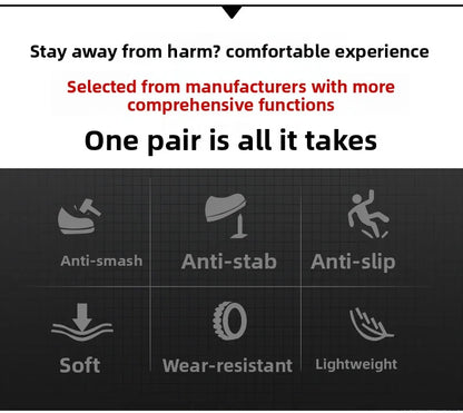 Zapatos de trabajo con forro polar para hombre y mujer, con puntera de acero, resistentes a perforaciones, acolchados y cálidos. Calzado de trabajo protector para mujer y hombre.