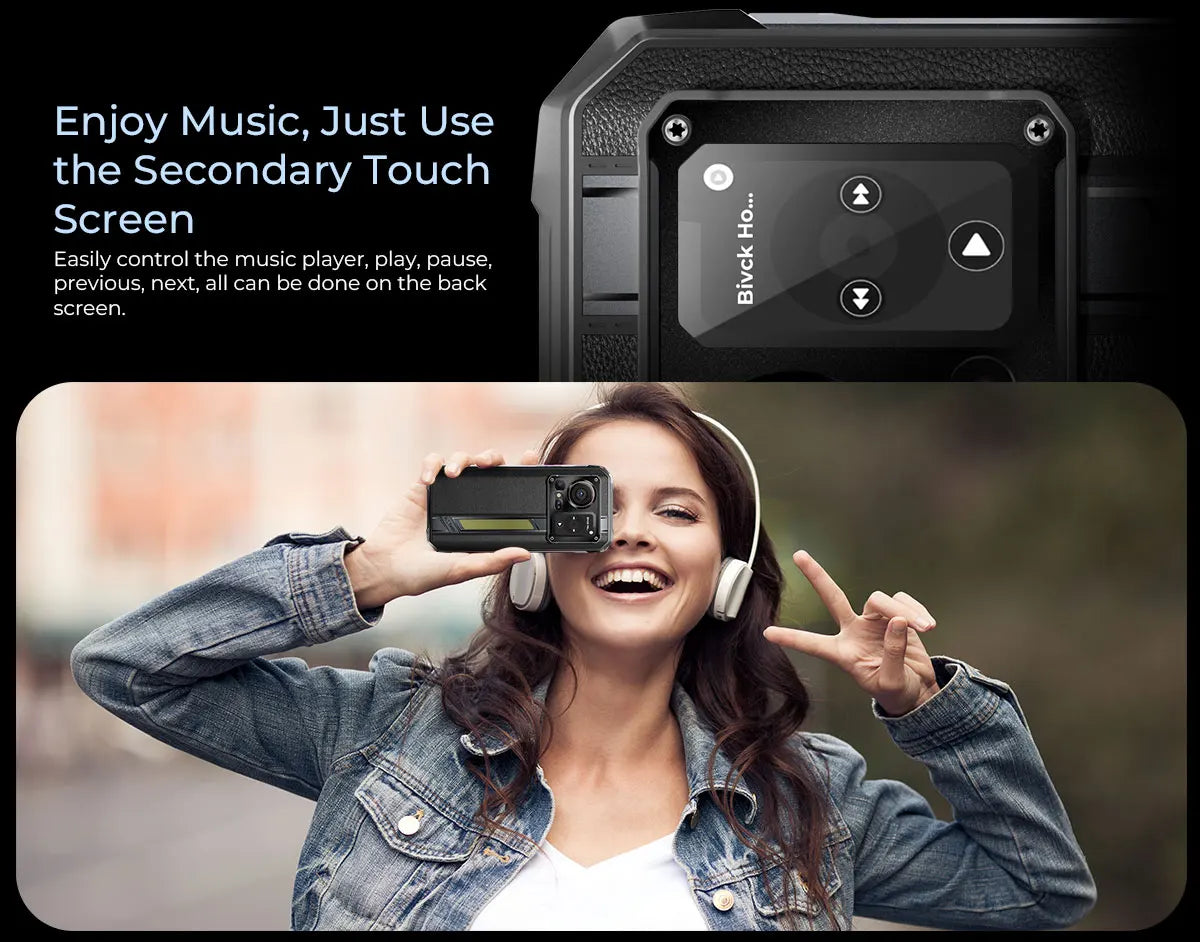 Teléfono móvil resistente HOTWAV Hyper 7 Pro 5G con cámara de 200 MP, Android 14, pantalla FHD+ de 6,6" a 120 Hz, 36 GB (16+20) de almacenamiento interno, 256 GB de almacenamiento externo, batería de 10800 mAh y carga rápida de 33 W.