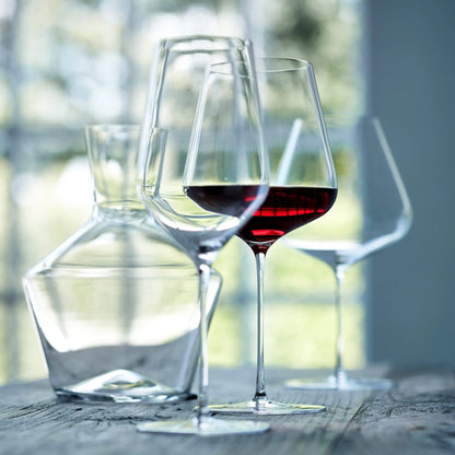 Copa de vino de cristal para banquetes de lujo estilo Zalto de JINYOUJIA, hecha a mano, extremadamente fina, artesanía magistral, copa clásica perfecta e impecable