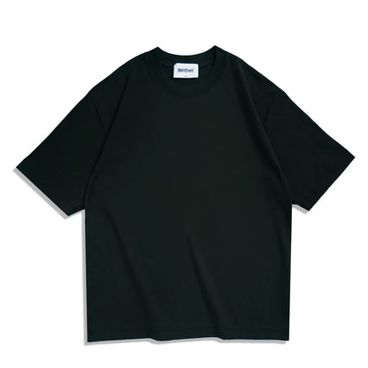 WAVLATII Camisetas de verano de gran tamaño para mujeres y hombres, camisetas casuales marrones para mujeres, camisetas de calle coreanas, camisetas unisex básicas sólidas para jóvenes y geniales