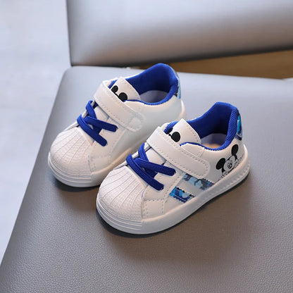 Zapatos para niños, zapatos deportivos casuales de moda, zapatos para niños y niñas, zapatos blancos pequeños, zapatos para niños con suela blanda