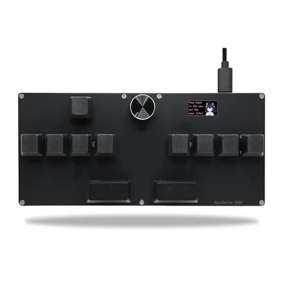 CM51 SayoDevice OSU DJ MAX OUTEMU/Gateron Switches Interruptores magnéticos de disparo rápido Teclado con perilla Pantalla Copiar Pegar Shotcut