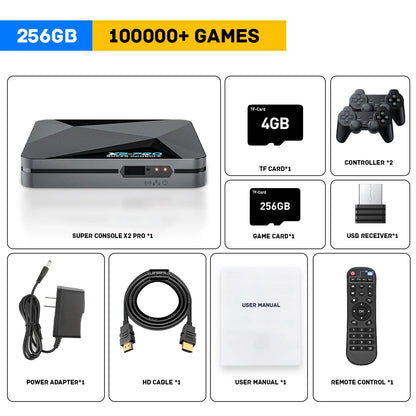 Consola de videojuegos retro Super Console X2 Pro con más de 100 000 juegos para MAME/ARCADE/Sega Saturn/DC en 4K HD