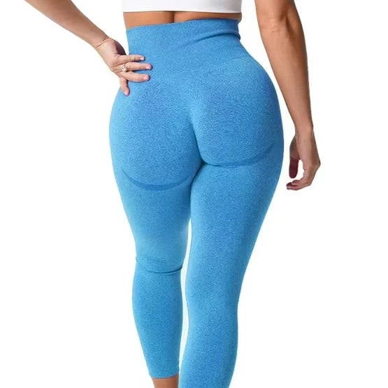 Nuevas mallas deportivas sin costuras con estampado moteado de contorno para mujer, suaves, para entrenamiento, fitness, yoga, cintura alta, ropa de gimnasio.