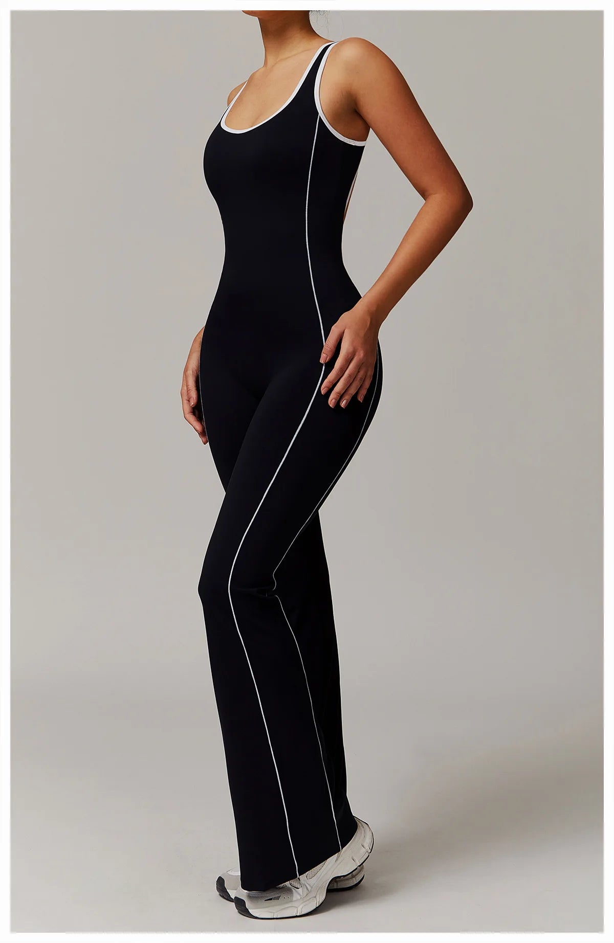 Conjunto de ropa deportiva de yoga con espalda cruzada para mujer, monos de una pieza con bloques de color, monos deportivos sin mangas, conjunto de gimnasio