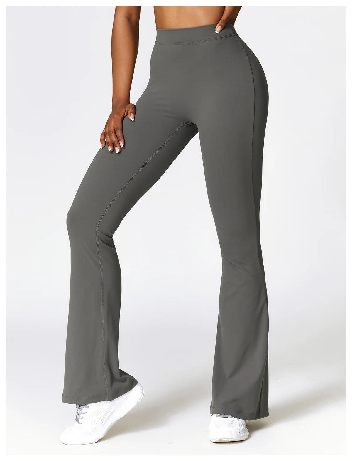 Pantalones de yoga de cintura alta y pernera acampanada para mujer, pantalones de pierna ancha para mujer, pantalones deportivos para gimnasio, entrenamiento físico, pantalones acampanados para baile latino.