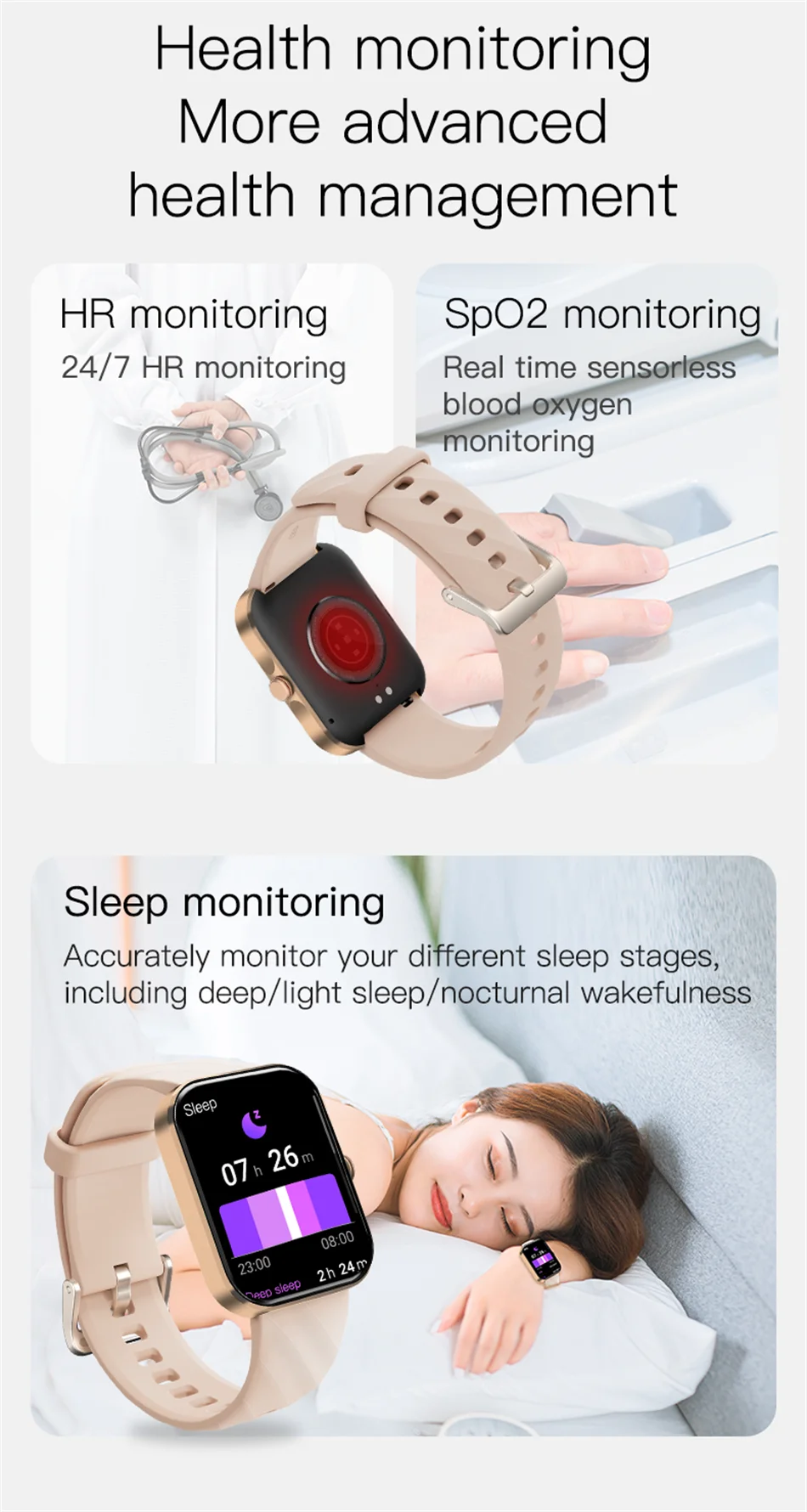 LIGE - Reloj inteligente para hombre, pantalla de 1,91 pulgadas, Bluetooth, llamadas, más de 100 modos deportivos, monitorización del sueño, resistente al agua, para mujer (regalo 2025)