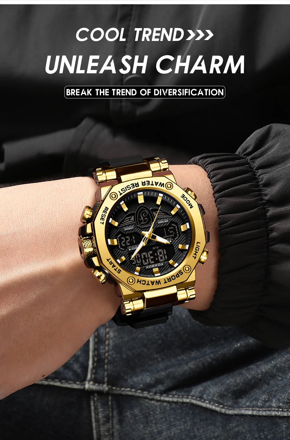 Relojes militares de lujo para hombre LIGE 2024, marca superior, resistentes al agua 5 bar, deportivos, de cuarzo con LED, para hombre, Relogio Masculino.