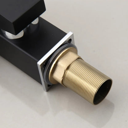 Grifo de baño YANKSMART con luz LED, para lavabo, montaje sobre encimera, monomando, con grifo mezclador tipo cascada.