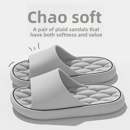 Zapatillas de casa sin cordones para mujer, suela plana, para baño, suela suave, para verano, para parejas, zapatos de hombre modernos, material de PVC, calzado cómodo.