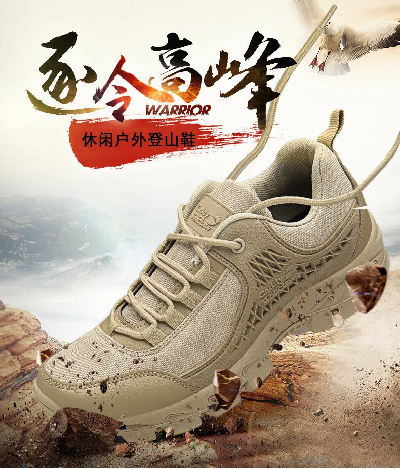 Nuevas zapatillas para hombre: calzado deportivo informal para senderismo, actividades al aire libre, entrenamiento táctico, escalada y uso militar.