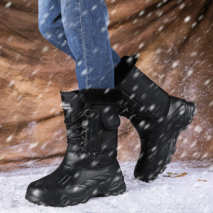 Botas de nieve de invierno para hombre, zapatos para pescar al aire libre, zapatos de trekking para la nieve, nuevas zapatillas de deporte para caminar al aire libre y pescar, botas para hombre 2024